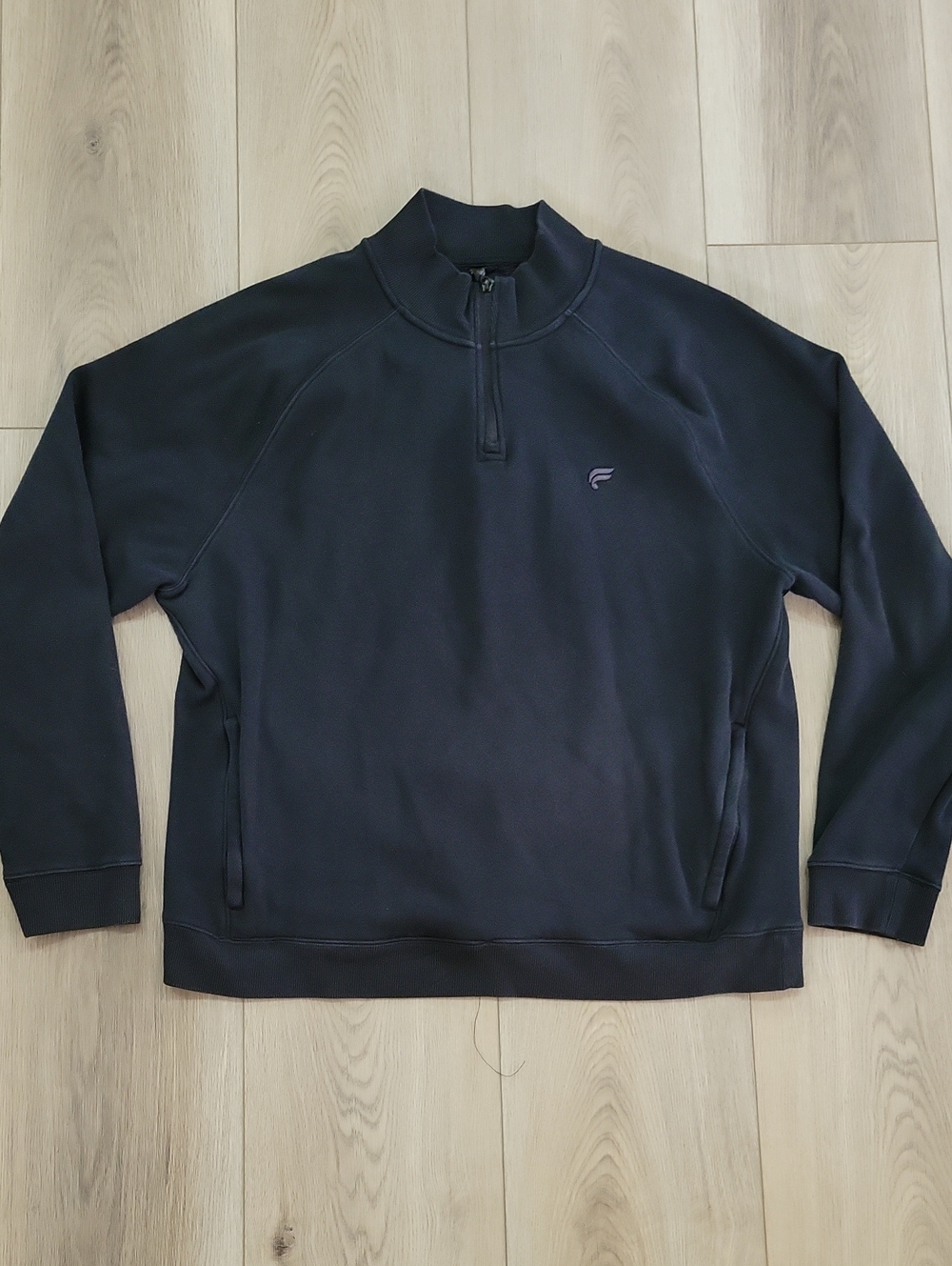 Fabletics Men's Black Quarter-Zip Pullover